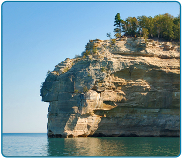 Indian Head is our famous formation that indeed looks a Native American. 