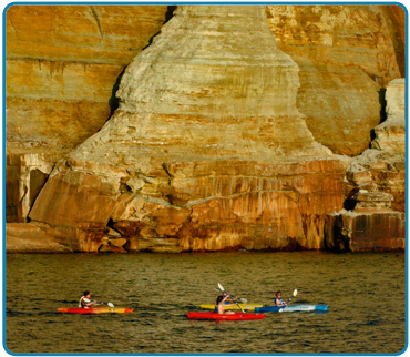 By tour boat, foot, bike, pontoon, fishing boat, kayak, canoe, ATV, snowmobile or snow shoes, you will surely be amazed at the beauty that exists here in Munising, Michigan. 